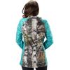 TrailCrest Women’s Long Sleeve 1/4 Zip Camo Shirt – Moisture Wicking, 4 Way Stretch – Perfect Outwear and Fitness Apparel(Mountain Country & Teal Heather)