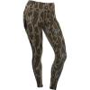 DOING SOMETHING GREAT DSG Outerwear Women’s Casual Leggings – High Waisted, 4-Way Stretch, Mesh Side Panels, 4 Pockets(Mossy Oak Bottomland Original)
