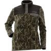 DSG Outerwear Women’s Gianna 2.0 Fleece Pullover – Warm Micro Fleece Hunting & Casual Mid-Layer(Mo Bottomland Original/Charcoal)