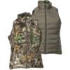 DSG Outerwear Women’s Reversible Puffer Vest – Insulated, Water Resistant, Hunting & Casual Vest(Realtree Edge/Stone)