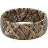 Groove Life Mossy Oak Camo Silicone Ring Breathable Rubber Wedding Rings for Men, Lifetime Coverage, Unique Design, Comfort Fit Ring(Blades)