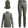 HECS Hunting-High Performance Base Layer-Underwear with Patented Technology for Deer, Big Game & Turkey Hunting(Olive)