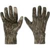 Mossy Oak Camo Hunting Gloves -Cold Weather Fleece Hunting Gloves for Men – Stretch Material with Textured Palm Grip(Bottomland)