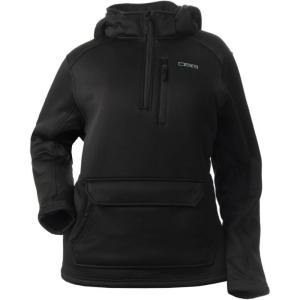 DOING SOMETHING GREAT DSG Outerwear Women’s Breanna Hunting Pullover – Sherpa-Lined, DWR Finish(Black 2.0)