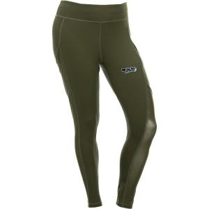 DOING SOMETHING GREAT DSG Outerwear Women’s Casual Leggings – High Waisted, 4-Way Stretch, Mesh Side Panels, 4 Pockets(Olive)