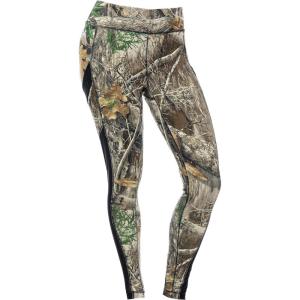 DOING SOMETHING GREAT DSG Outerwear Women’s Casual Leggings – High Waisted, 4-Way Stretch, Mesh Side Panels, 4 Pockets(Realtree Edge)
