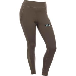 DOING SOMETHING GREAT DSG Outerwear Women’s Casual Leggings – High Waisted, 4-Way Stretch, Mesh Side Panels, 4 Pockets(Stone)