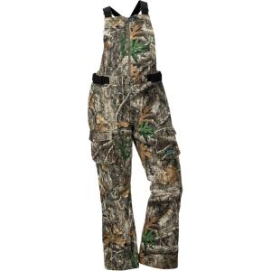 DOING SOMETHING GREAT DSG Outerwear Women’s Kylie 5.0 Drop Seat Hunting Bibs – Waterproof, Windproof, Insulated, Camo, Blaze(Realtree Edge 5.0)