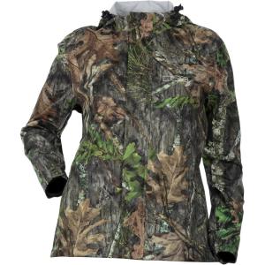 DOING SOMETHING GREAT DSG Outerwear Women’s Nova Hunting Rain Jackets(Mossy Oak Obsession)