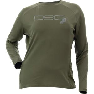 DOING SOMETHING GREAT Women’s Ultra Lightweight Hunting Shirts | Moisture Wicking, Quick Dry, UPF 50+ Protection(Olive)