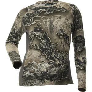 DOING SOMETHING GREAT Women’s Ultra Lightweight Hunting Shirts | Moisture Wicking, Quick Dry, UPF 50+ Protection(Realtree Excape)