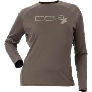 DOING SOMETHING GREAT Women’s Ultra Lightweight Hunting Shirts | Moisture Wicking, Quick Dry, UPF 50+ Protection(Stone)
