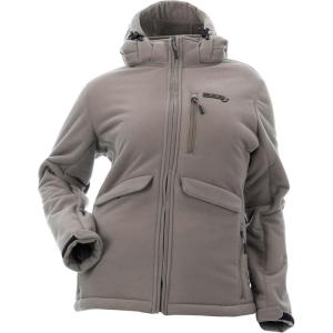 DSG Outerwear Women’s Ella 3.0 Hunting Jacket | Mild Climate, Windproof Sherpa-Lined Coat with Removable Hood & DWR Finish(Stone 3.0)