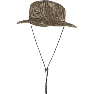 Drake Waterfowl Waterproof Boonie Hat – Hunting Fishing Breathable Full Brim Hat with Adjustable Drawstring(Mossy Oak Bottomland)