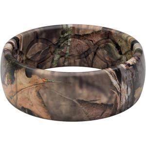 Groove Life Mossy Oak Camo Silicone Ring Breathable Rubber Wedding Rings for Men, Lifetime Coverage, Unique Design, Comfort Fit Ring(Breakup Country)