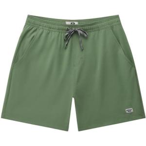 Mossy Oak Lightweight Men’s Casual Drawstring Shorts for Beach, Lounge, and Summer Wear(Greenwing)