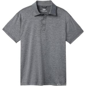 Mossy Oak Polo Sun Shirt for Men with UV Protection for Golf, Fishing, Hiking, or Casual(Beaver Tail)