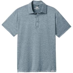 Mossy Oak Polo Sun Shirt for Men with UV Protection for Golf, Fishing, Hiking, or Casual(Blue Herron)