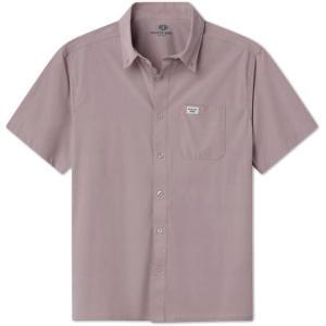 Mossy Oak Tibbee Everyday Men’s Short Sleeve Fishing Shirt with UV Protection – Lightweight & Quick-Drying(Petal)