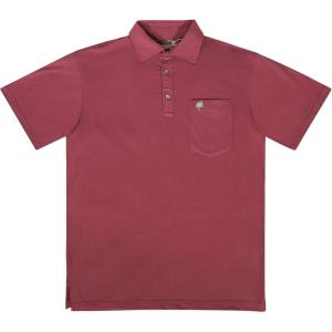 Mossy Oak Tombigbee Lightweight Bamboo Viscose Polo Shirt for Men(Muscadine)