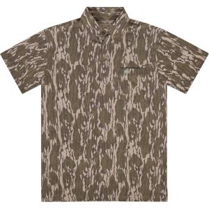 Mossy Oak Tombigbee Lightweight Bamboo Viscose Polo Shirt for Men(Original Bottomland)