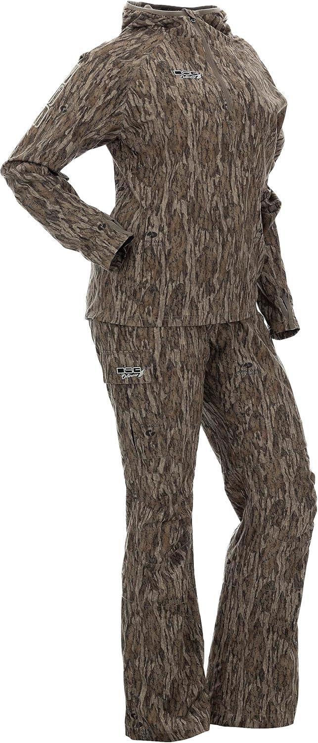 imageDOING SOMETHING GREAT Womens Bexley 30 Pullover Hunting Shirts Warm Climate Ultra LightWeight DWR TreatedMossy Oak Bottomland 30