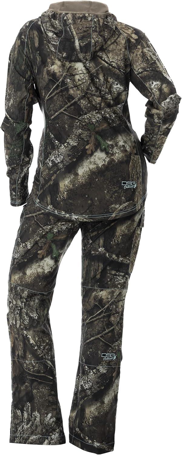 imageDOING SOMETHING GREAT Womens Bexley 30 Pullover Hunting Shirts Warm Climate Ultra LightWeight DWR TreatedRealtree Apx 30