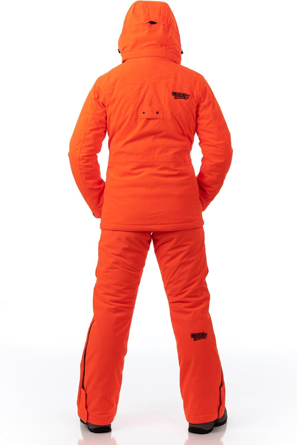 imageDSG Outerwear Womens Kylie 50 3in1 Hunting Jacket Waterproof Insulated Camo Blaze with Zip in Fleece LinerBlaze Orange 50