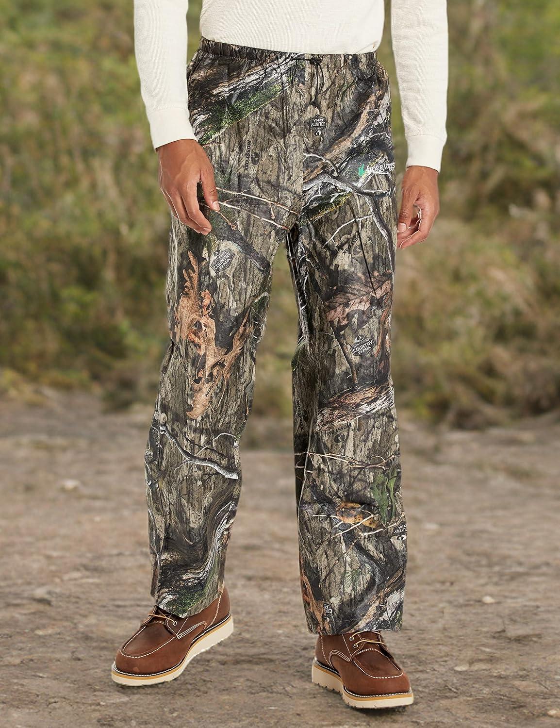 imageFROGG TOGGS Mens Classic Pro Action Waterproof Breathable Rain PantMossy Oak Dna