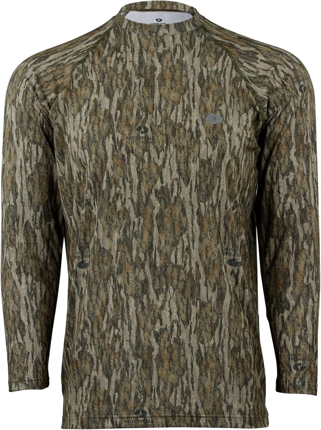 imageMossy Oak Camo Hunting Shirts for Men Long SleeveBottomland