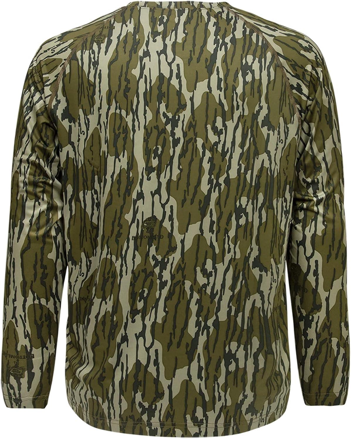 imageMossy Oak Camo Hunting Shirts for Men Long SleeveOriginal Bottomland