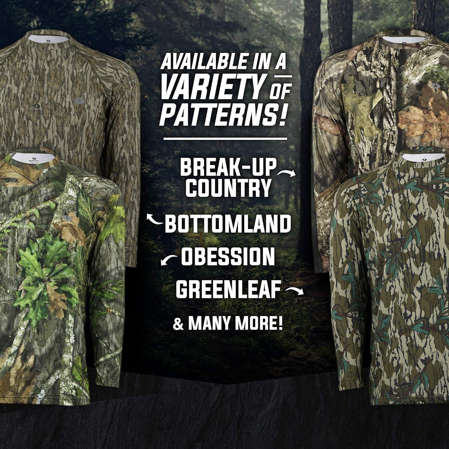 imageMossy Oak Camo Hunting Shirts for Men Long SleeveOriginal Bottomland
