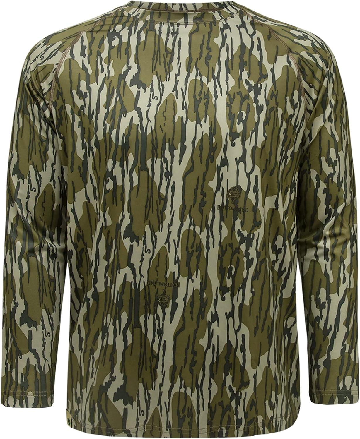 imageMossy Oak Camo Hunting Shirts for Men Long SleeveOriginal Bottomland