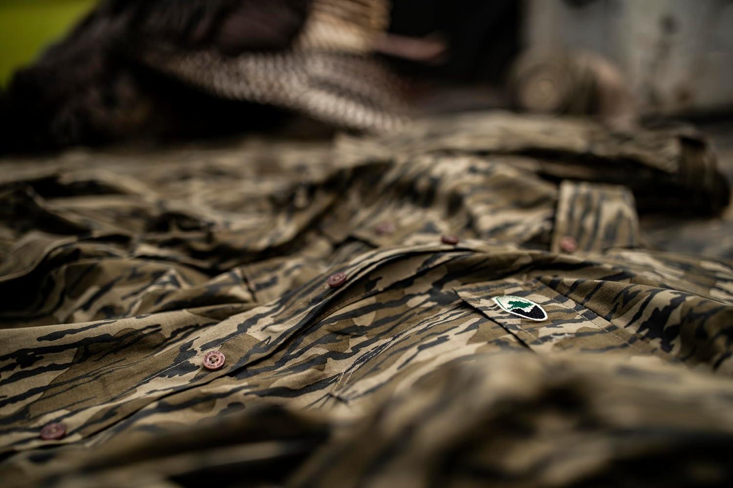 imageMossy Oak unisexadult mens Mens Long Sleeve Camo Hunting Shirts Cotton MillCountry Dna
