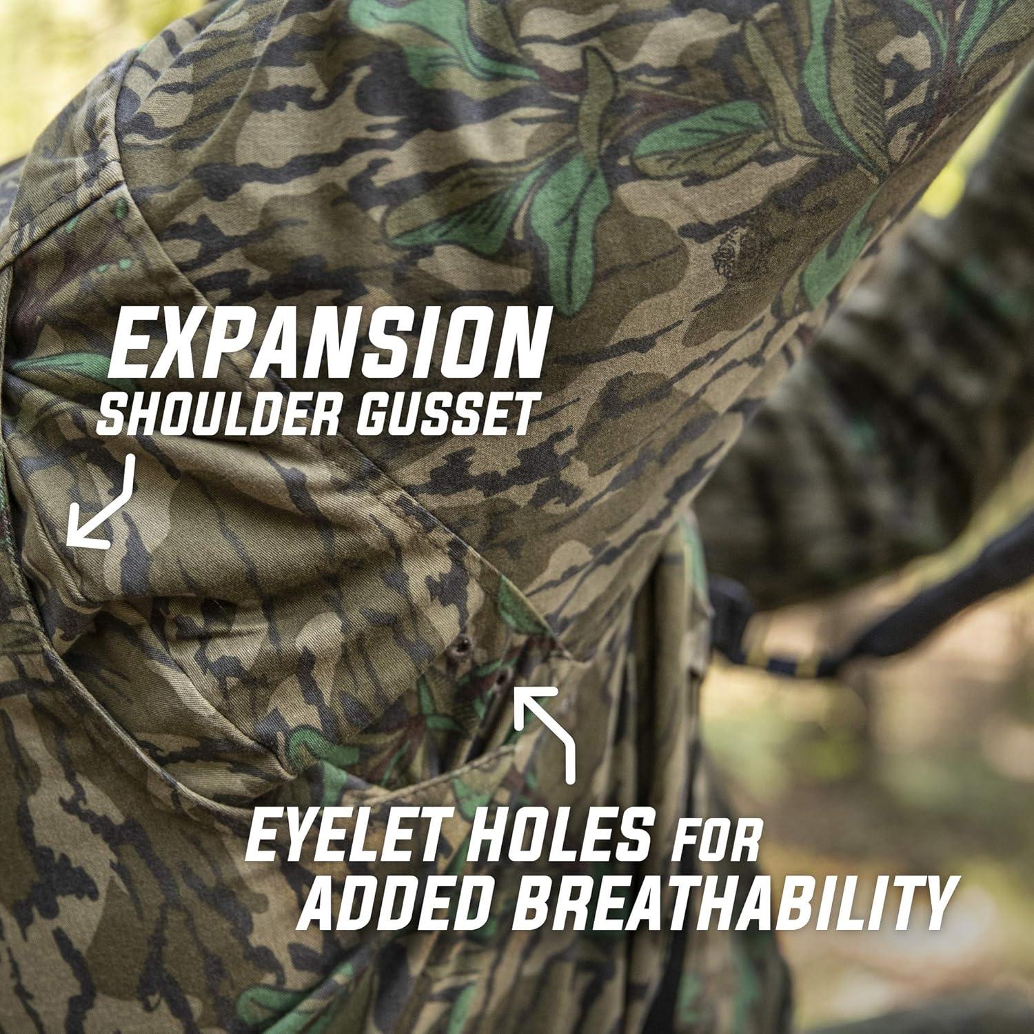 imageMossy Oak unisexadult mens Mens Long Sleeve Camo Hunting Shirts Cotton MillOriginal Treestand