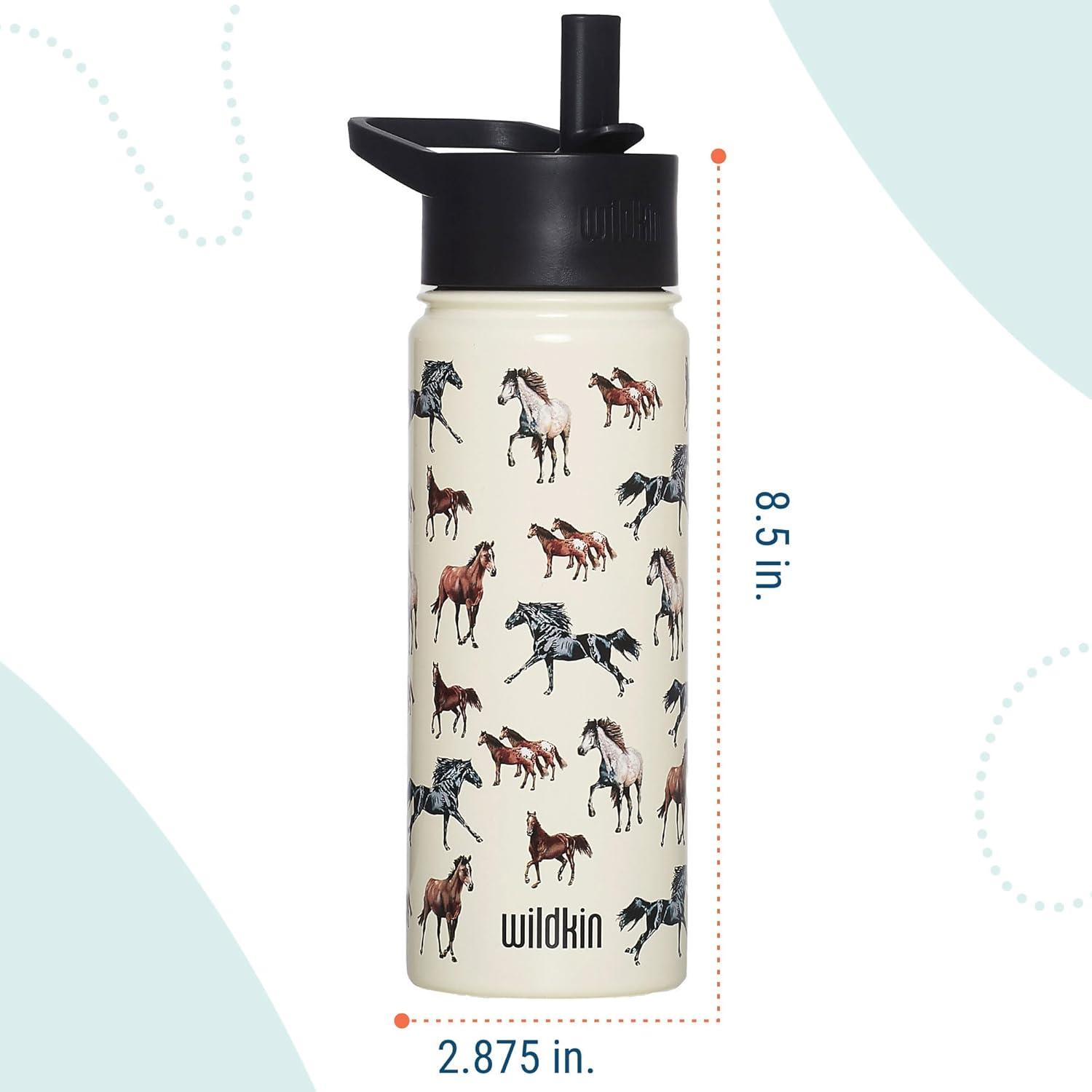 imageWildkin Mossy Oak 32oz Kids Water Bottle Leakproof VacuumInsulated Durable EasyClean Bottom LandHorse Dreams