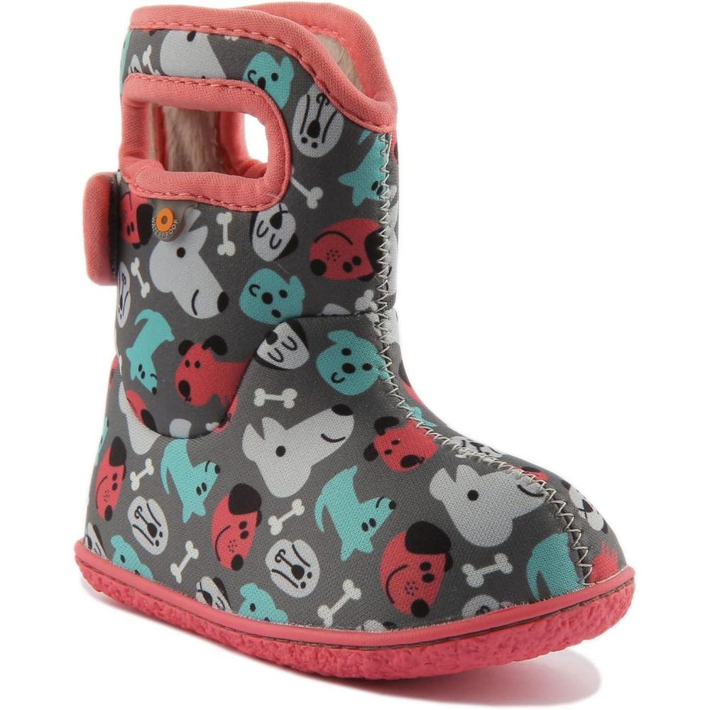 imageBOGS Baby Camo Boys InfantToddler BootPuppiesdark Gray