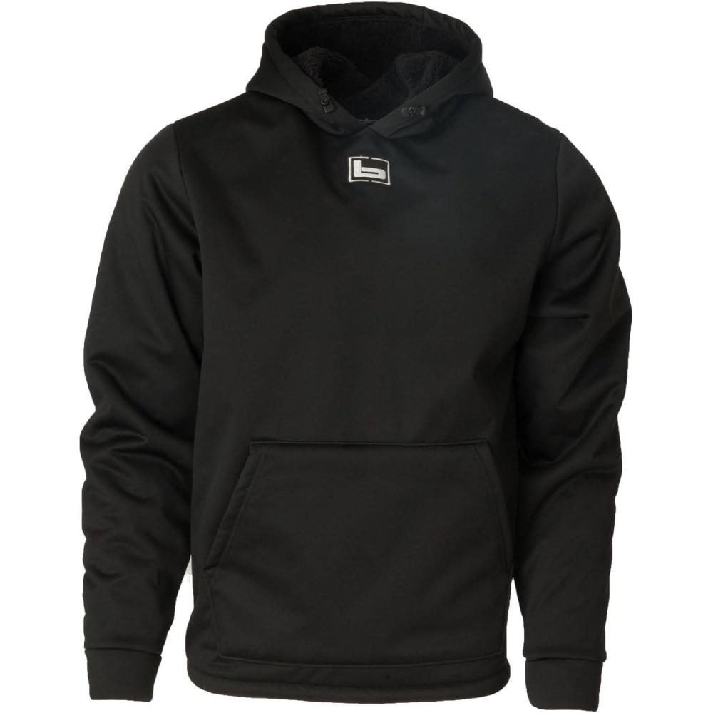 imageBanded Gear Atchafalaya Hoodie Pullover Hooded Sweatshirt Coral Fleece LinedBlack