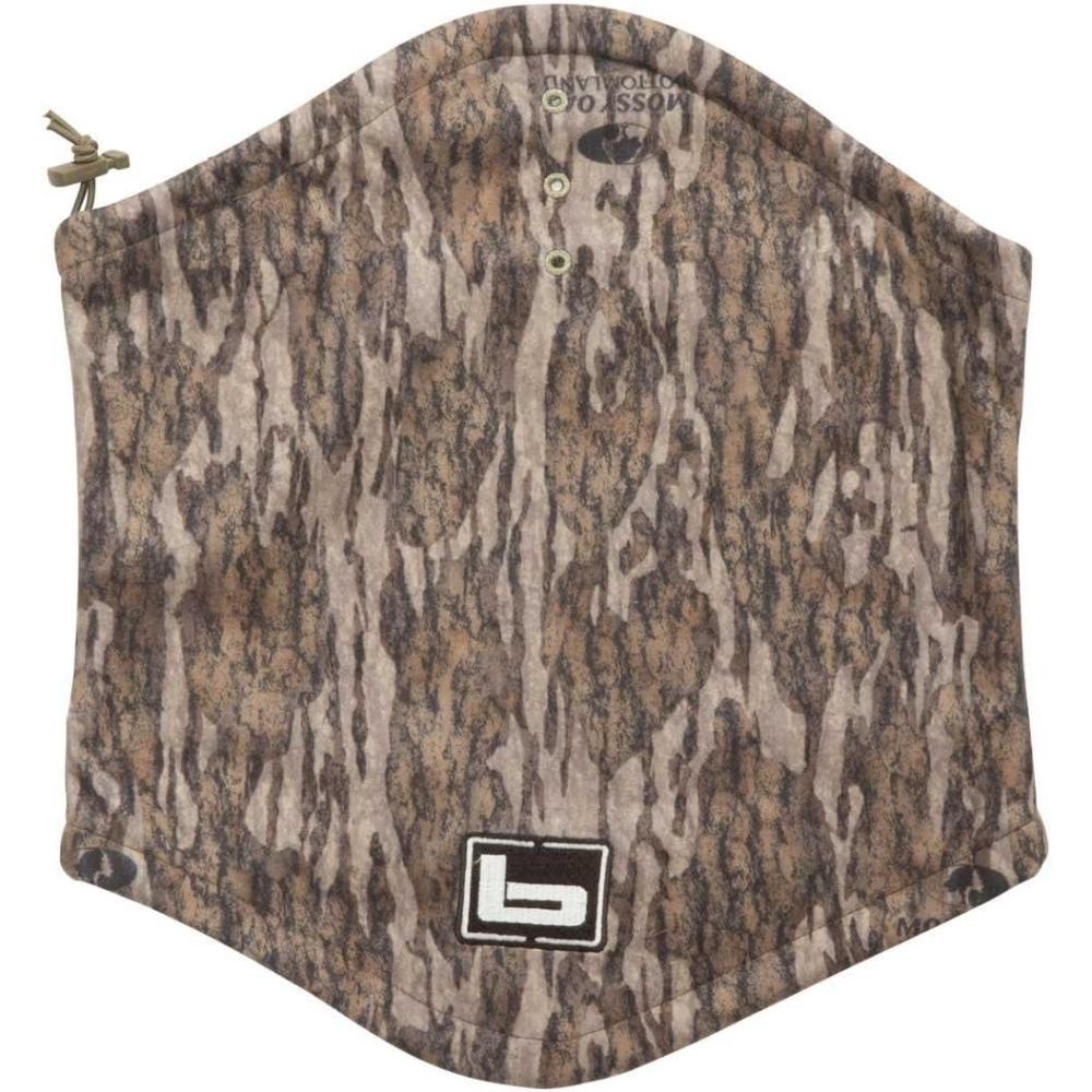 imageBanded Unisex UFS Fleece Neck Gaiter Waterproof Windproof Breathable Protective Soft Microfleece Lined One Size FacemaskMossy Oak Bottomland Camo