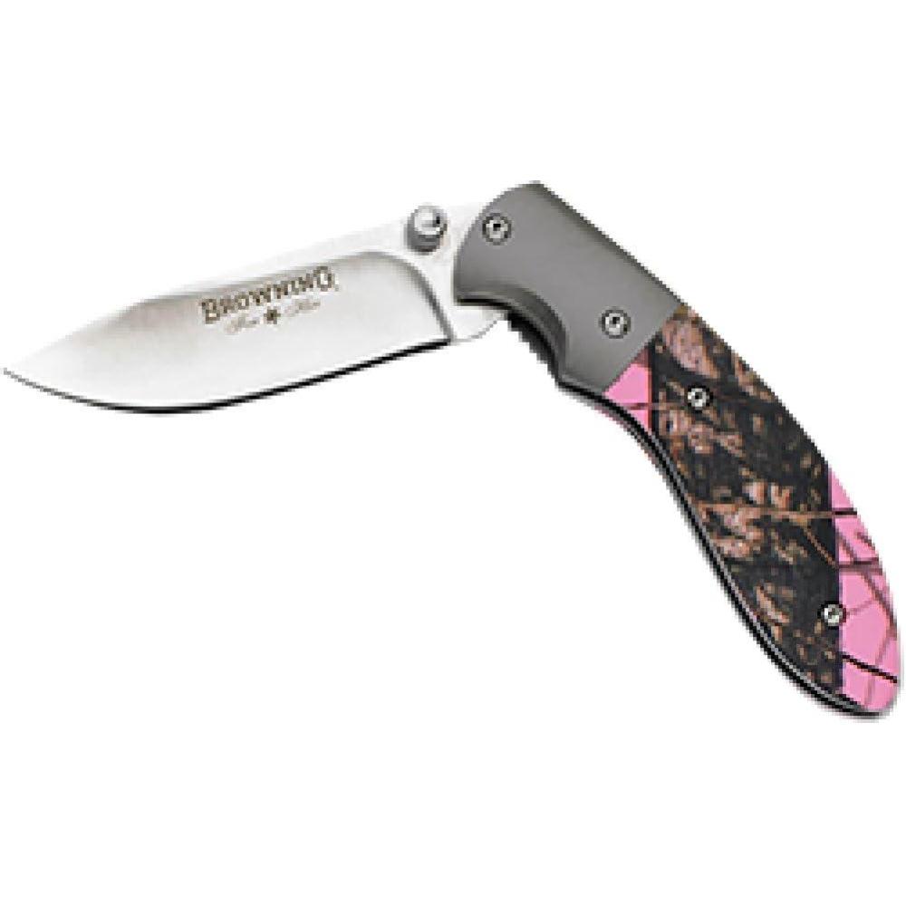 imageBrowning For Her Knife Folder Mossy Oak BreakUp Pink