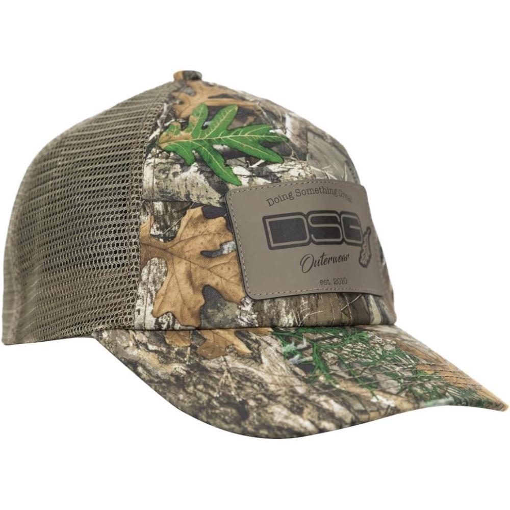 imageDOING SOMETHING GREAT DSG Outerwear Womens Camo Trucker Baseball Cap  Adjustable Snapback Hat with Breathable Mesh BackRealtree Edge