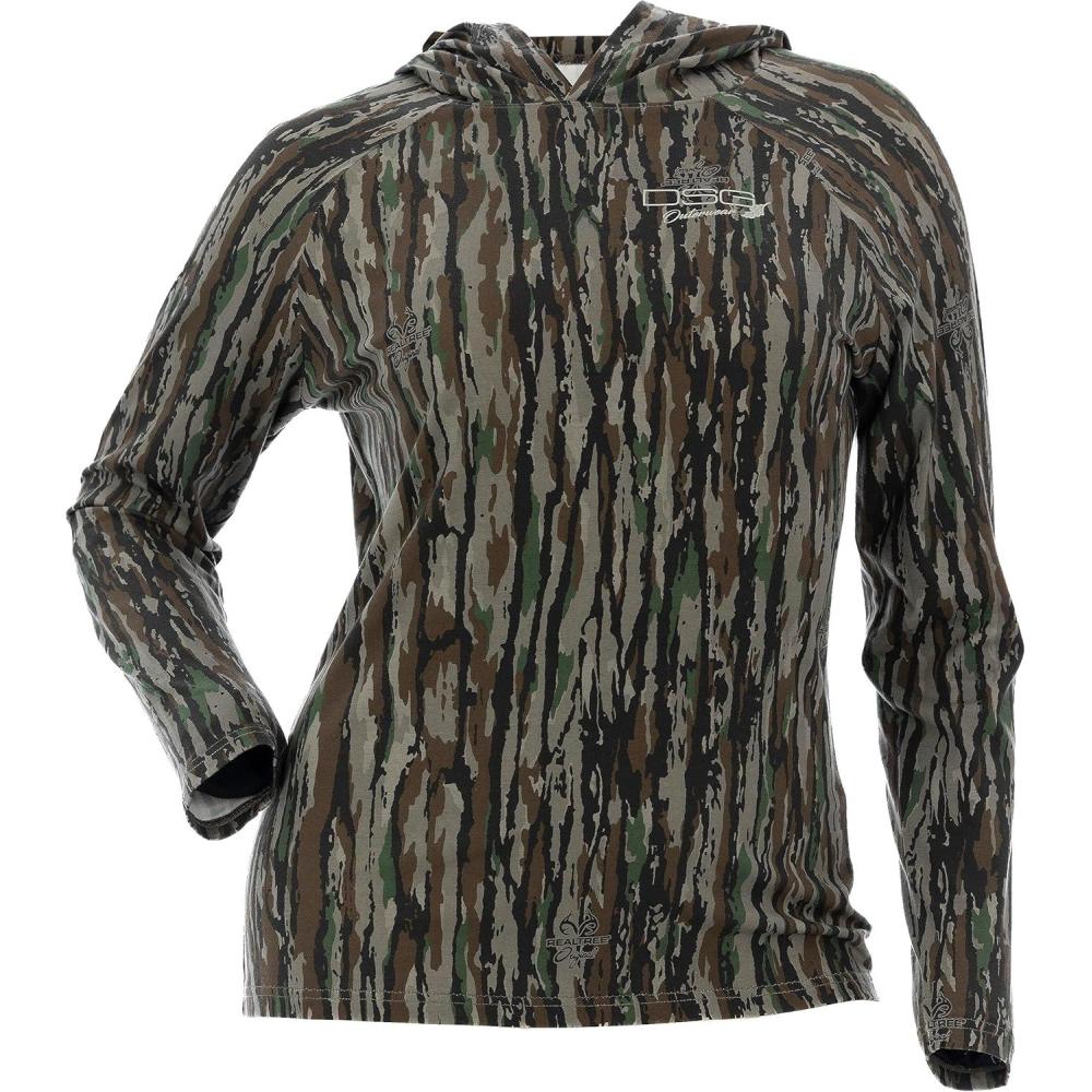 imageDSG Outerwear Womens Bamboo Hooded Shirt Long Sleeve UPF 30 Sun Protection Lightweight Performance HoodieRt Original