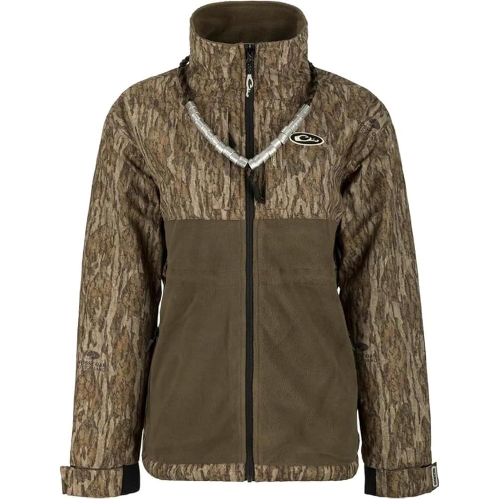 imageDrake Waterfowl Womens Eqwaderplus Full Zip Mossy Oak Bottomland XSmall