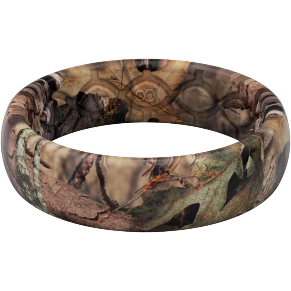imageGroove Life Mossy Oak Thin Breakup Country Silicone Ring  Breathable Rubber Wedding Rings for Women Lifetime Coverage Unique Design Comfort Fit Ring  Size 4
