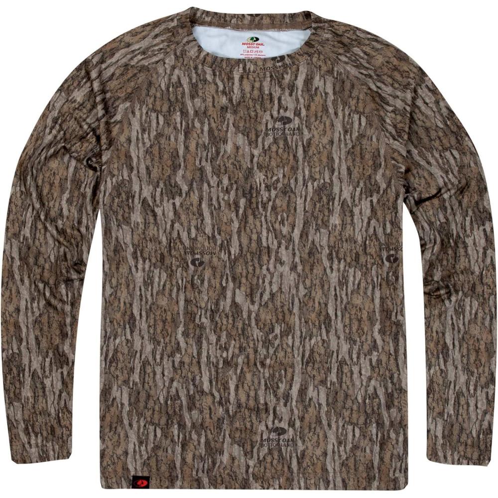 imageMossy Oak Camo Hunting Shirts for Men Long SleeveBottomland