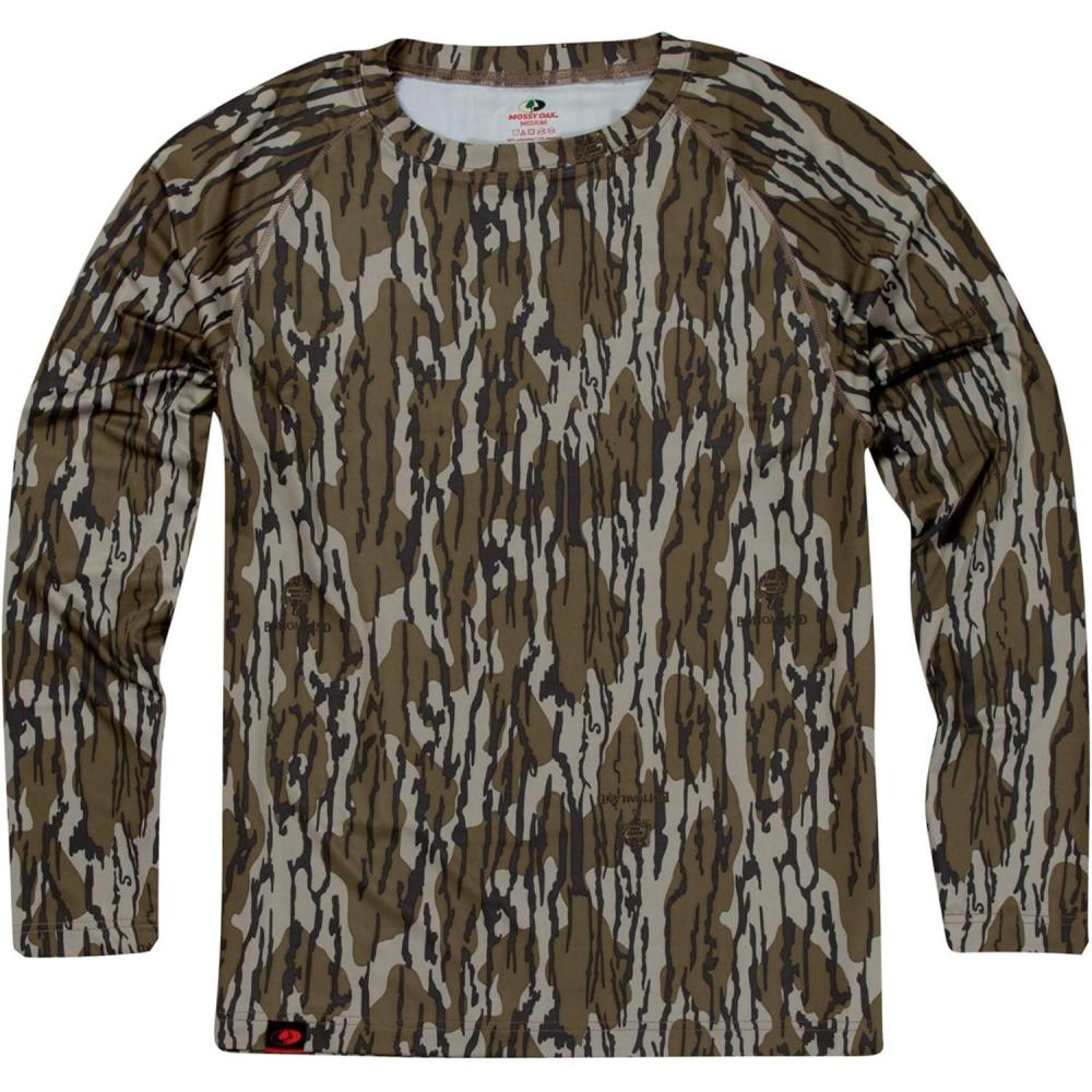 imageMossy Oak Camo Hunting Shirts for Men Long SleeveOriginal Bottomland
