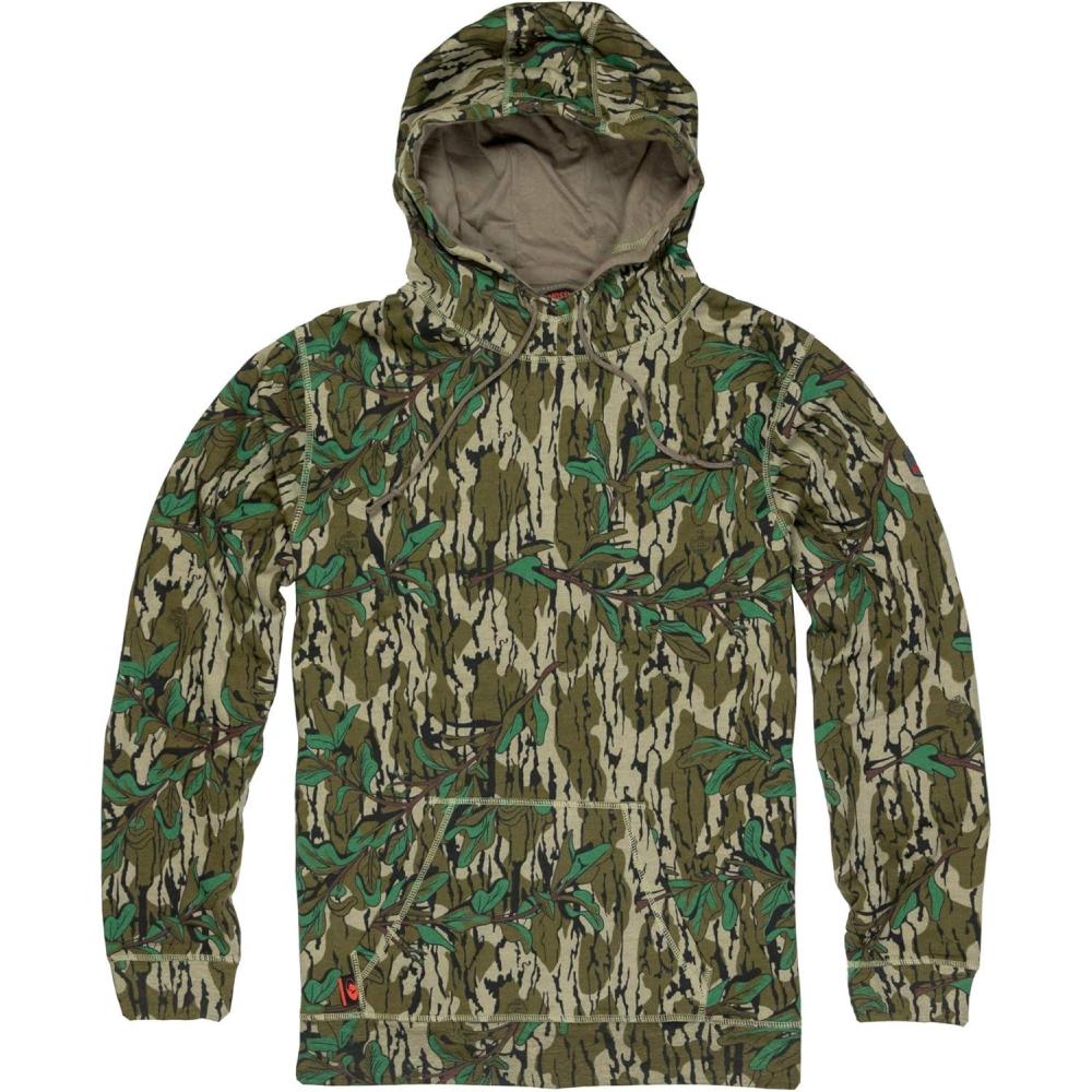 imageMossy Oak Mens Camo Hunting Hoodie VintageGreenleaf