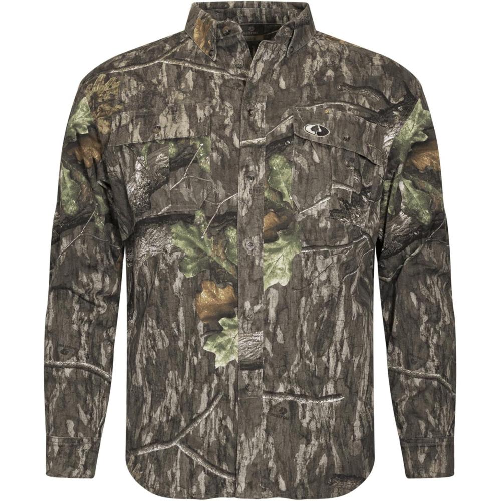 imageMossy Oak Mens Long Sleeve Camo Hunting Shirts Cotton MillCountry Roots