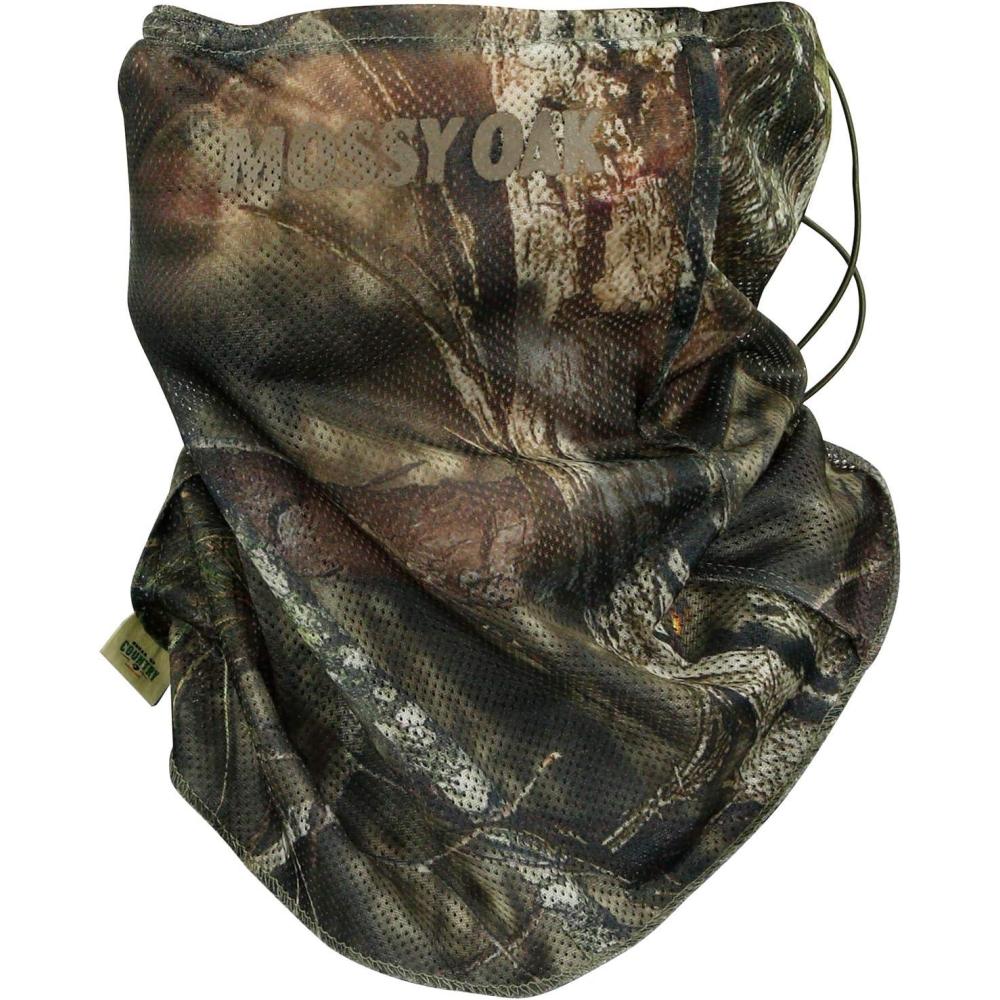 imageMossy Oak UnisexAdult Camo Mesh Hunting Face MaskBreakup Country