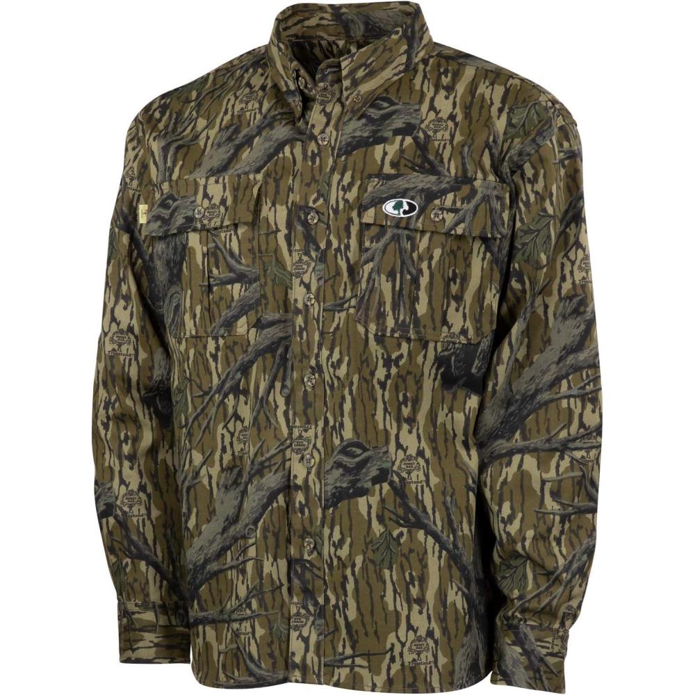 imageMossy Oak unisexadult mens Mens Long Sleeve Camo Hunting Shirts Cotton MillOriginal Treestand